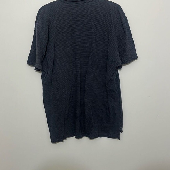 John Varvatos Mens Gray Pinstripe 100% Cotton Short Sleeve Polo Shirt Size XL - Picture 6 of 7